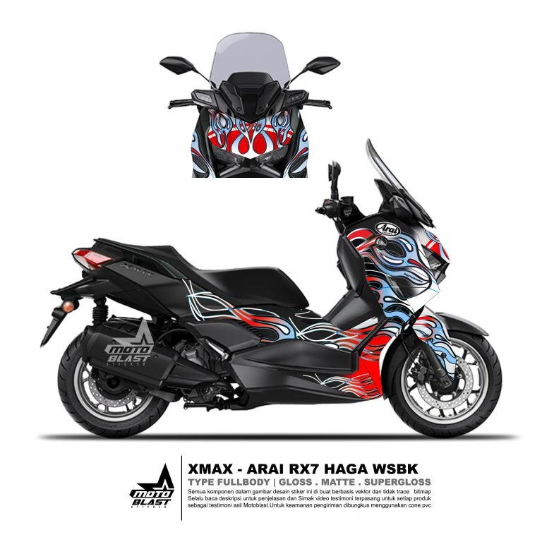 XMAX ARAI RX7 HAGA WSBK