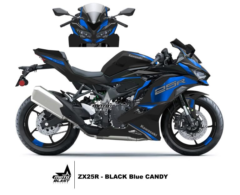 6 ZX25R BLACK BLUE CANDY CUSTOM