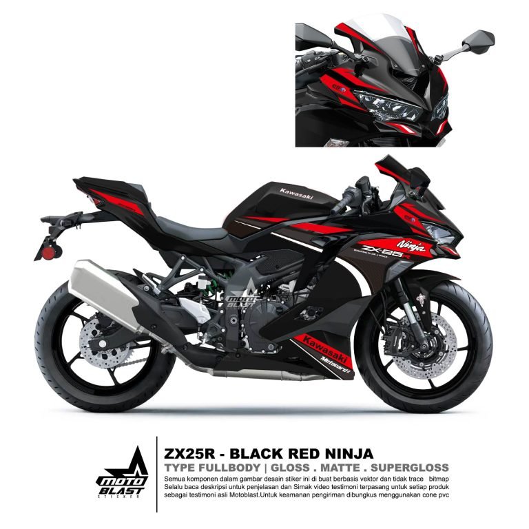 ZX25R BLACK SPORTY RED